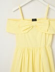 Switch Party Collection Taylor Bow Off Shoulder Dress, Butter product photo View 03 S