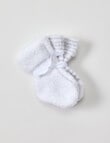 Underworks Velour Sock, 2-Pack, White product photo