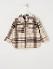 Teeny Weeny Check Shacket, Brown product photo