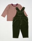 Teeny Weeny Dungaree Set, Forest Green product photo View 03 S