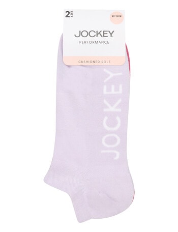 Jockey Woman Heritage No Show Socks, 2-Pack, Iridescent & Mauve Madness product photo