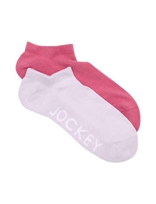 Jockey Woman Heritage No Show Socks, 2-Pack, Iridescent & Mauve Madness product photo View 02 L