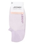 Jockey Woman Comfort Classic Bamboo No Show Socks, 3-Pack, Iridescent & Crisp product photo