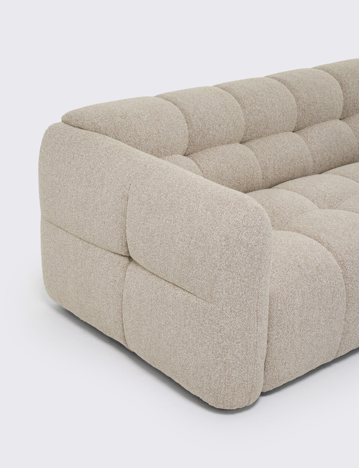 LUCA Furniture Vienna Fabric 3.5 Seater Sofa - Sofas