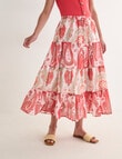 Zest Tiered Skirt, Floral Paradiso product photo