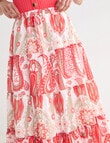 Zest Tiered Skirt, Floral Paradiso product photo View 04 S