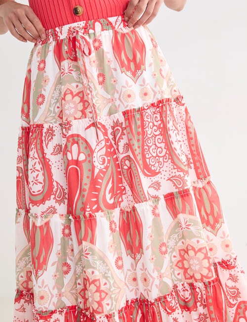 Zest Tiered Skirt, Floral Paradiso product photo View 04 L