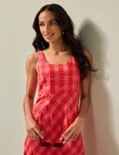 Zest Bias Check Dress, Paradiso Pink product photo View 03 S
