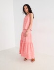 Zest Linen Check Skirt, Coral product photo View 05 S