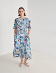 Jigsaw Ceres Flutter Sleeve Midi Dress, Print product photo View 05 S