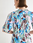 Jigsaw Ceres Flutter Sleeve Midi Dress, Print product photo View 09 S