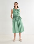 Jigsaw Ismene Drawstring Dress, Green product photo View 05 S