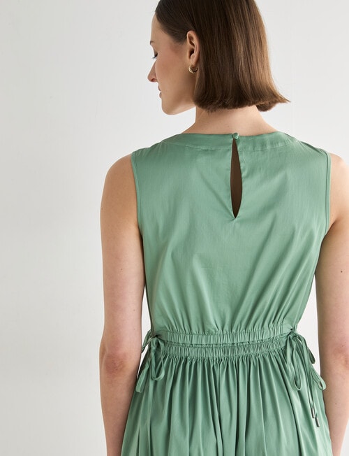 Jigsaw Ismene Drawstring Dress, Green product photo View 08 L