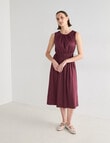 Jigsaw Ismene Drawstring Dress, Plum product photo View 03 S