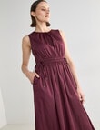 Jigsaw Ismene Drawstring Dress, Plum product photo View 07 S