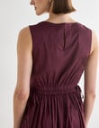 Jigsaw Ismene Drawstring Dress, Plum product photo View 09 S