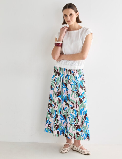 Jigsaw Isemene Midi Skirt, Print product photo View 03 L