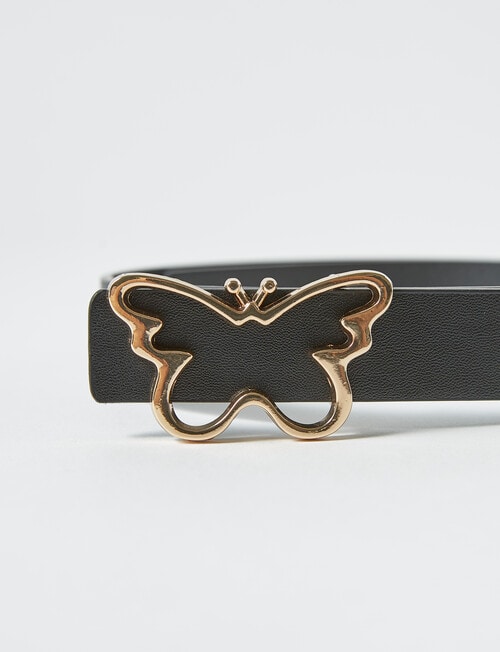 Mac & Ellie Butterfly Belt, Black product photo View 02 L