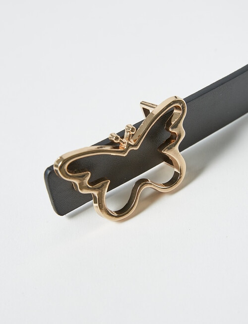 Mac & Ellie Butterfly Belt, Black product photo View 03 L