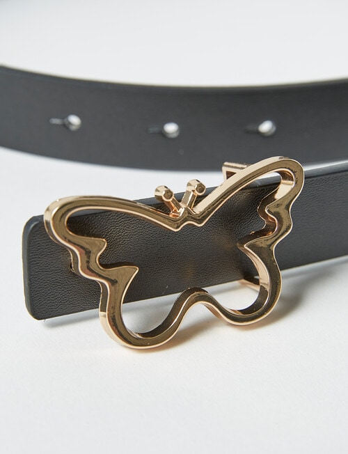 Mac & Ellie Butterfly Belt, Black product photo View 04 L