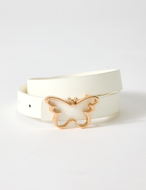 Mac & Ellie Butterfly Belt, Off White product photo