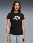 Puma Graphic Varsity Tee, PUMA Black product photo