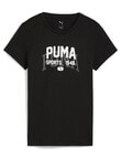 Puma Graphic Varsity Tee, PUMA Black product photo View 04 S