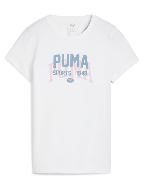 Puma Graphic Varsity Tee, PUMA White product photo