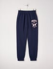 Switch Cherry Bow Jogger Trackpant, Navy & Baby Pink product photo