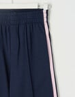 Switch Side Stripe Wide Leg Trackpant, Navy & Baby Pink product photo View 02 S