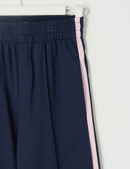 Switch Side Stripe Wide Leg Trackpant, Navy & Baby Pink product photo View 02 L