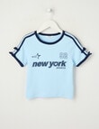 Switch Short Sleeve Sporty Baby Tee, Baby Blue product photo
