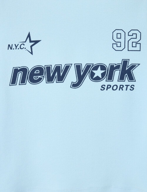 Switch Short Sleeve Sporty Baby Tee, Baby Blue product photo View 02 L