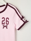Switch Short Sleeve Sporty Baby Tee, Baby Pink product photo View 02 S