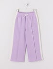 Mac & Ellie Panel Wide Leg Trackpant, Lilac product photo
