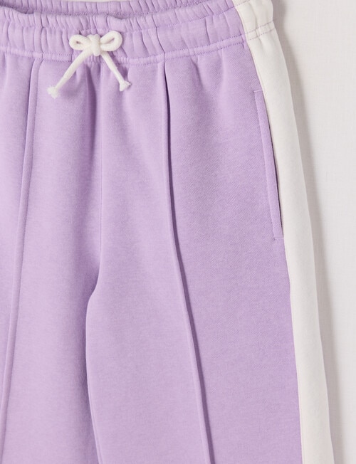 Mac & Ellie Panel Wide Leg Trackpant, Lilac product photo View 02 L
