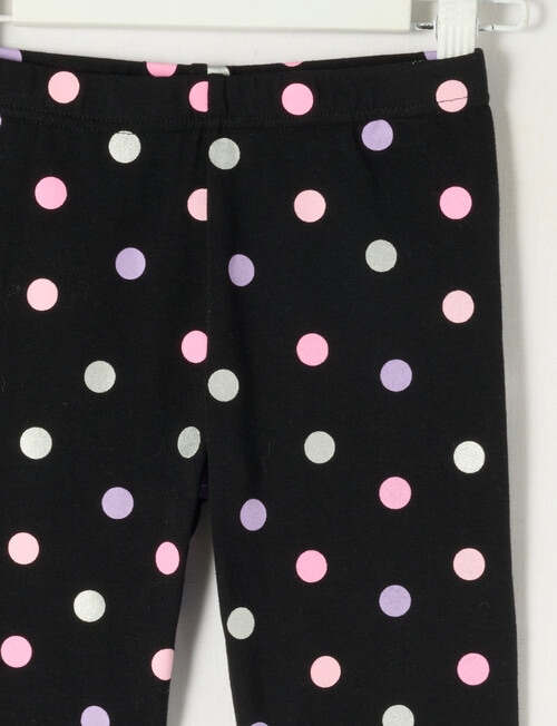 Mac & Ellie Foil Spot Legging, Black product photo View 02 L