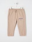 Teeny Weeny Fleece Track Pant, Blonde Wood product photo
