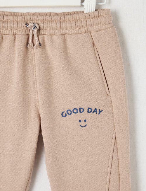 Teeny Weeny Fleece Track Pant, Blonde Wood product photo View 02 L