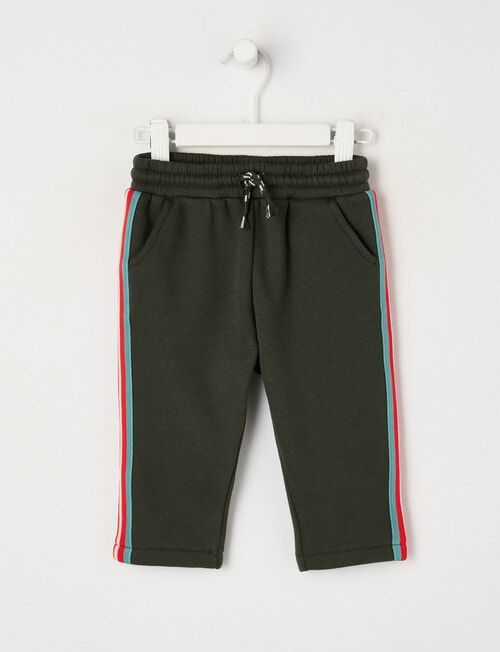 Teeny Weeny Fleece Track Pant, Forrest Green product photo
