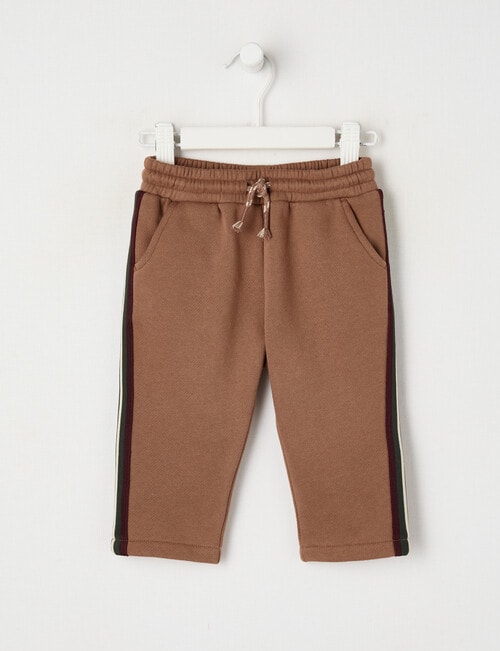 Teeny Weeny Fleece Track Pant, Tea stain product photo