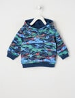 Teeny Weeny Camo Fleece Hoodie, Blue product photo