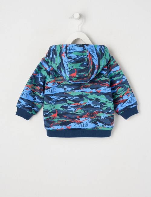 Teeny Weeny Camo Fleece Hoodie, Blue product photo View 02 L