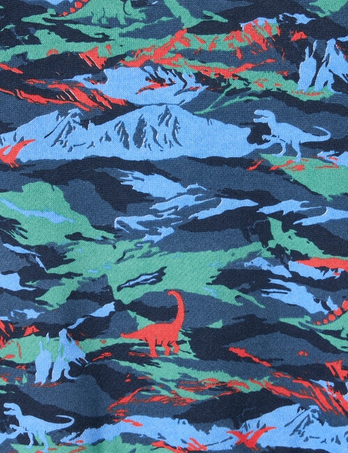 Teeny Weeny Camo Fleece Hoodie, Blue product photo View 03 L