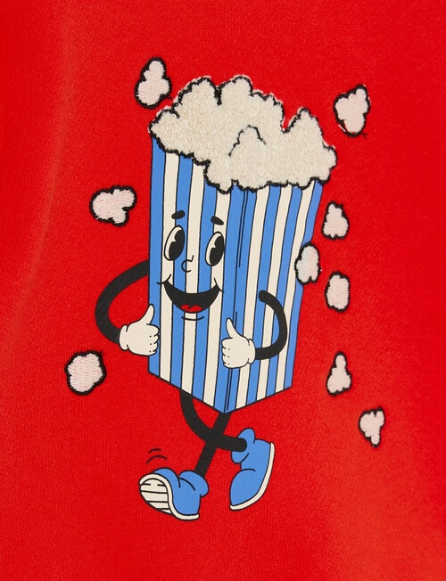 Teeny Weeny Play Time Fleece Sweatshirt, Flame product photo View 03 L