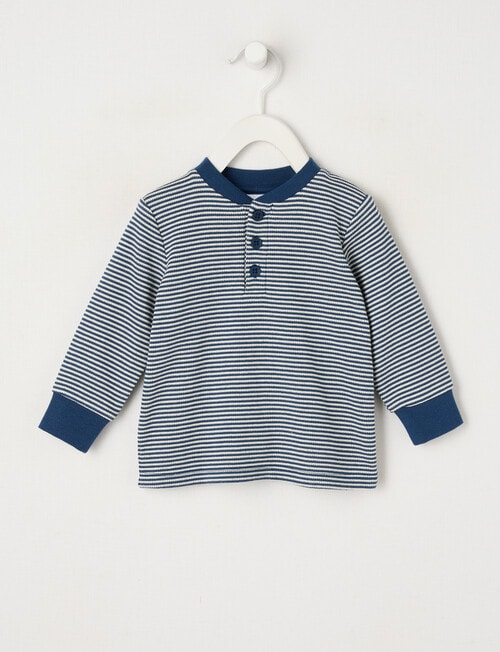 Teeny Weeny Stripe Long Sleeve Tee, Navy product photo