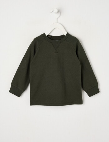 Teeny Weeny Play Time Long Sleeve Tee, Forrest Green product photo
