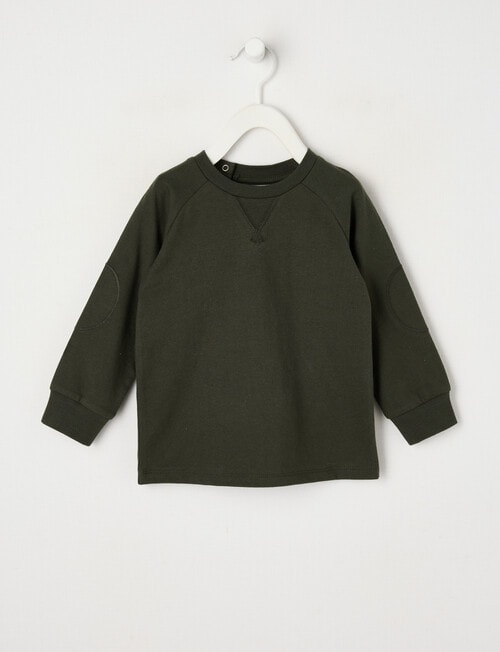 Teeny Weeny Play Time Long Sleeve Tee, Forrest Green product photo