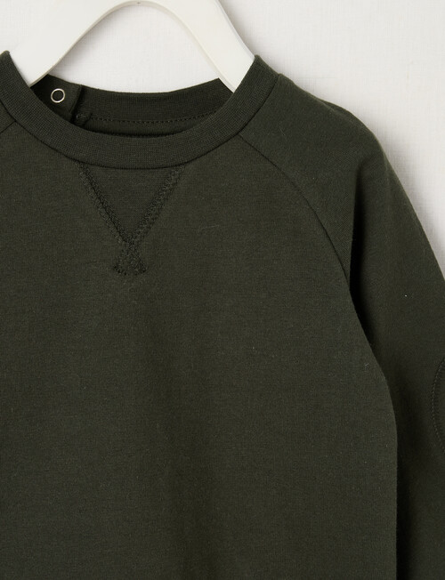 Teeny Weeny Play Time Long Sleeve Tee, Forrest Green product photo View 02 L