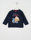 Teeny Weeny Dump truck Long Sleeve Tee, Midnight Blue product photo